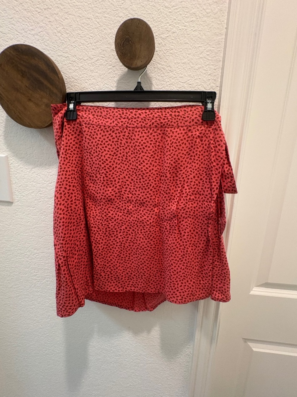 Nordstrom BP Wrap mini skirt Pink and Brown Size Large